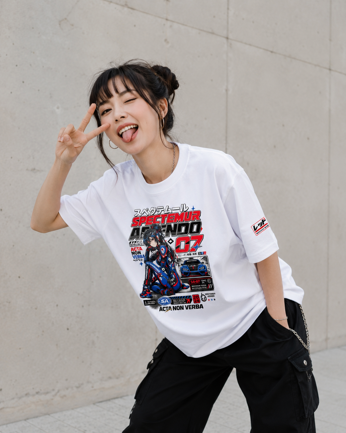 ACTA NON VERBA Oversized T-Shirt