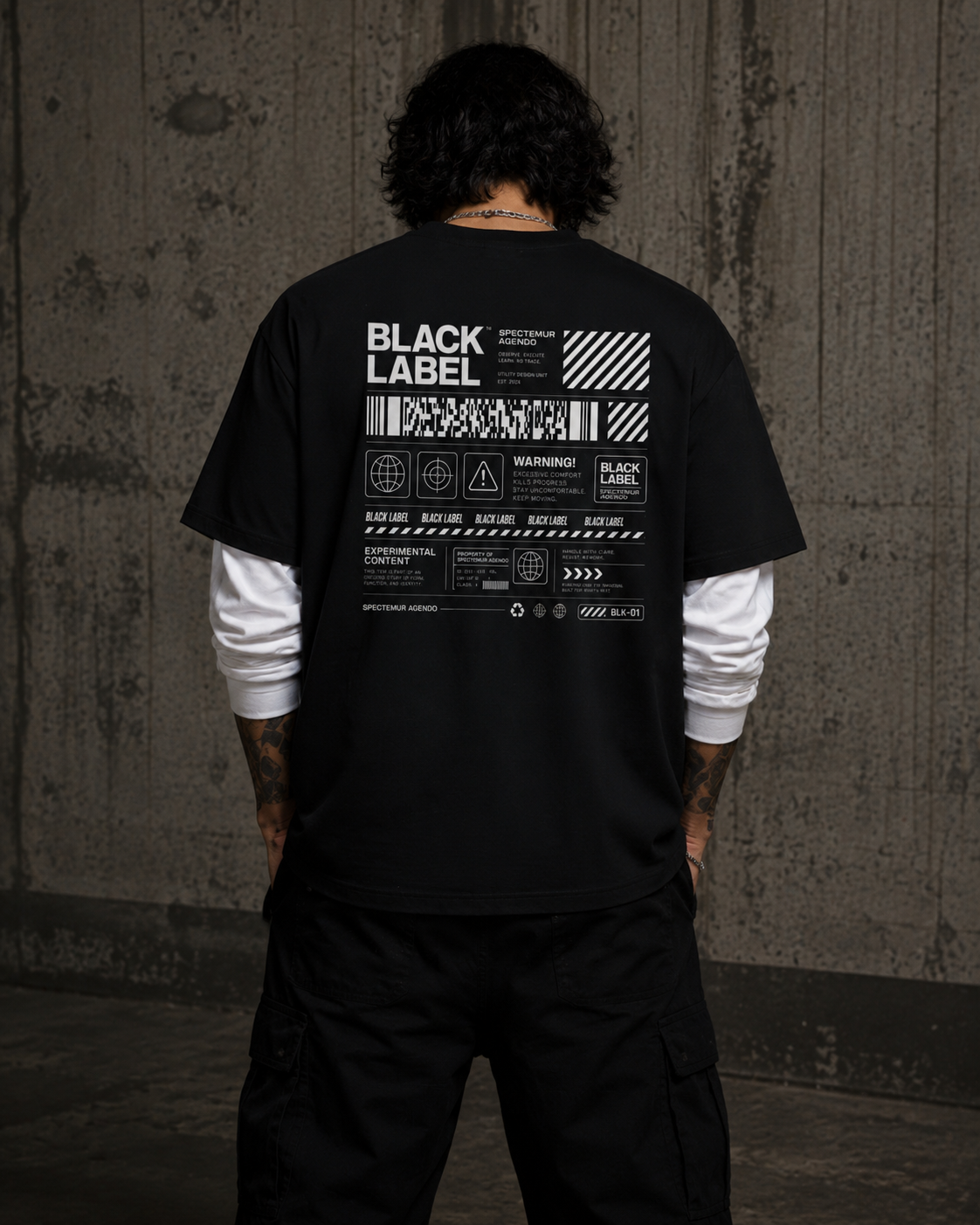 BLACK LABEL Layered T-Shirt
