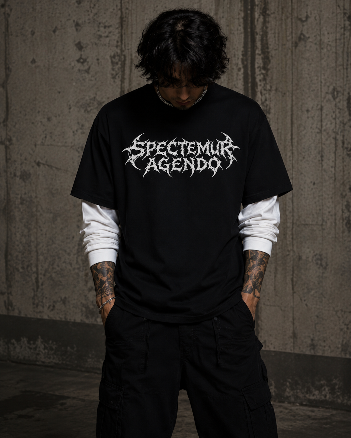 BLACK LABEL Layered T-Shirt