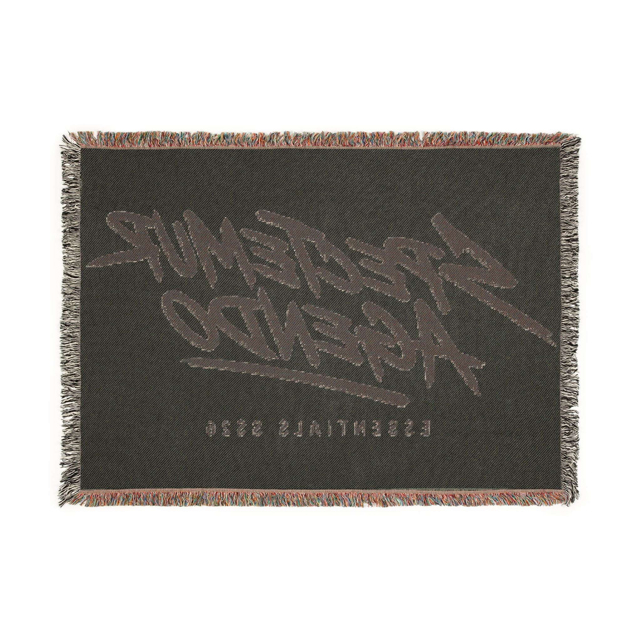 Woven Blanket — 'Spectemur Agendo' Script Throw Blanket (Essentials 2026)