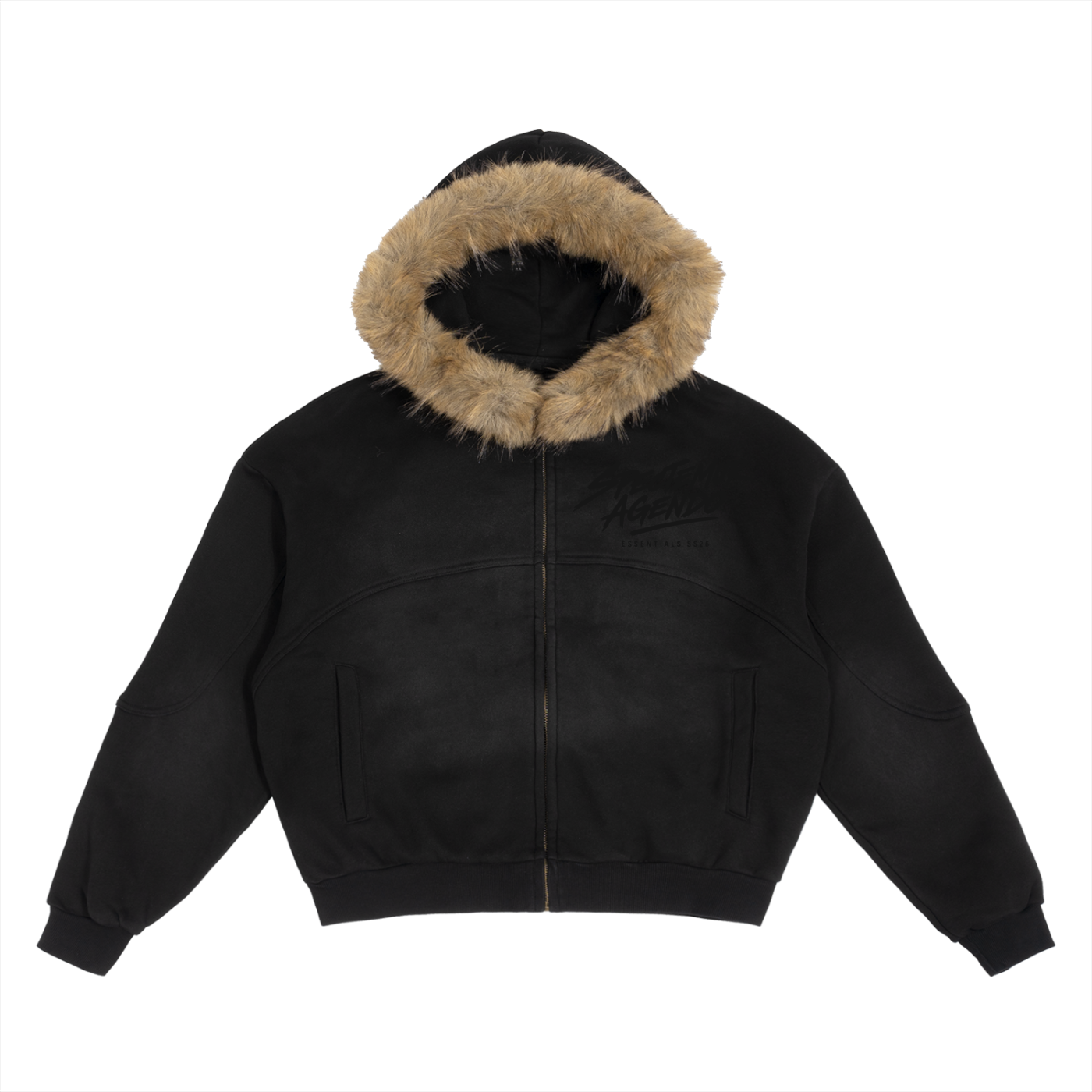 SS26 X Detachable Fur Hoodie