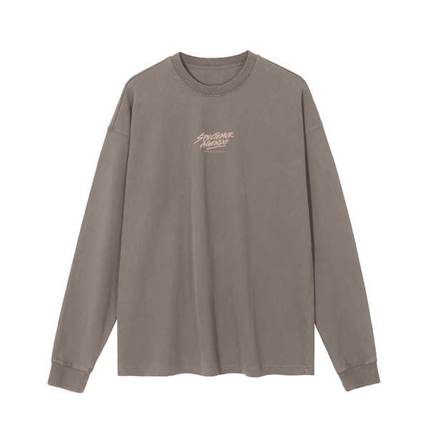 Essentials SS26 Long Sleeve T-Shirt - Gray Brown