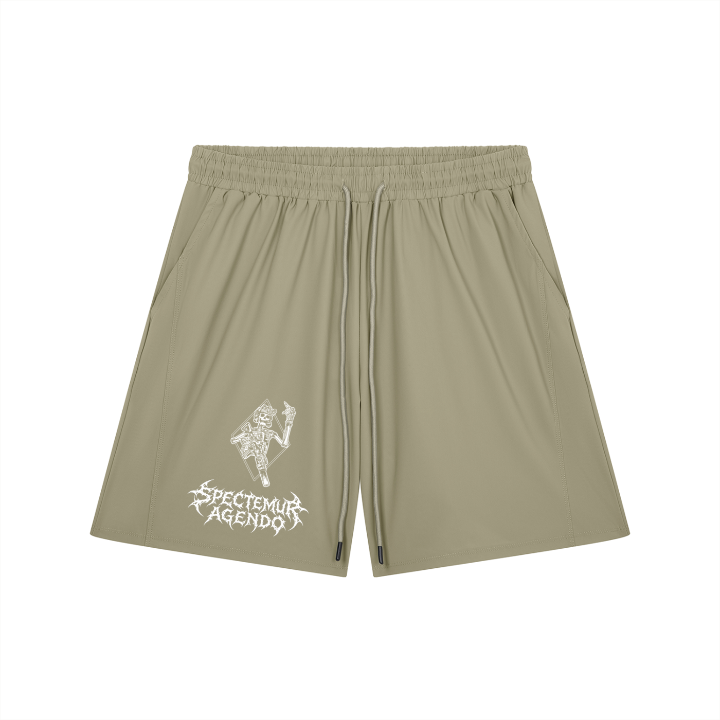 CONCRETE WARFARE Drawstring Shorts